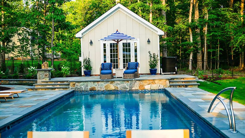 Pool With Tile Decking